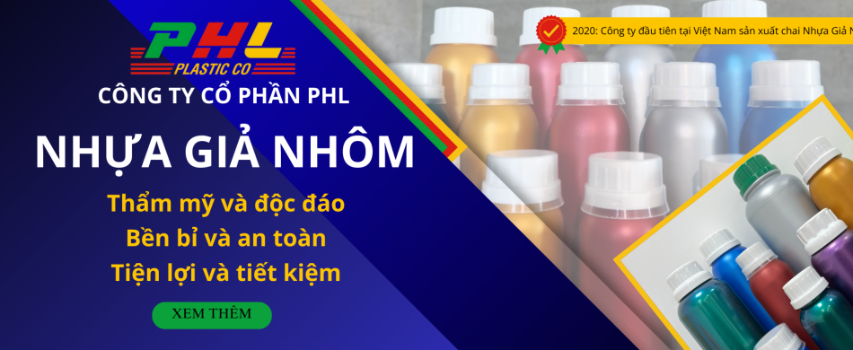 CHAI NHỰA GIẢ NHÔM