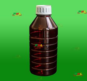 Chai Nhựa PET 1000ml ø45mm Tròn Gân Vai Xuôi